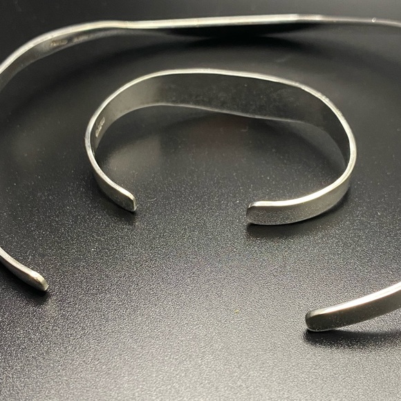 Rare Vintage Mexican Sterling Silver TAXCO Collar Necklace and Cuff Matching Set - Picture 8 of 15